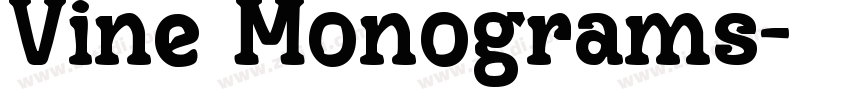 Vine Monograms字体转换